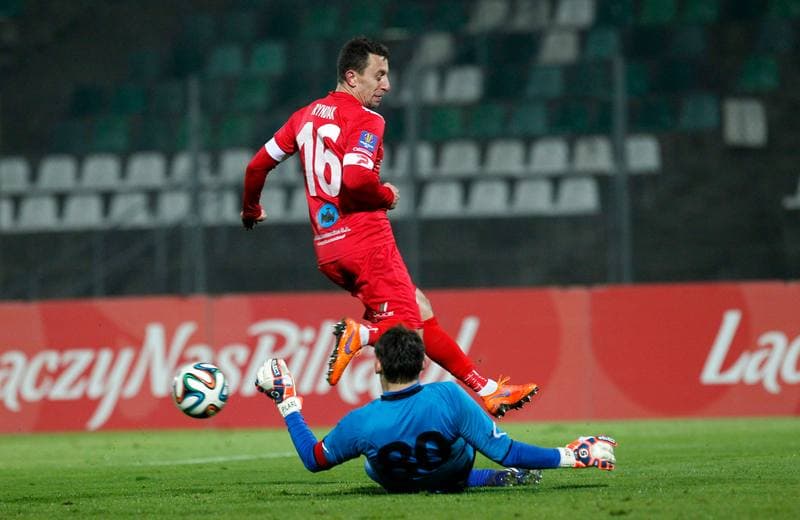 Football. Polish Cup. Zaglebie Sosnowiec - Cracovia Krakow. 27.10.2015