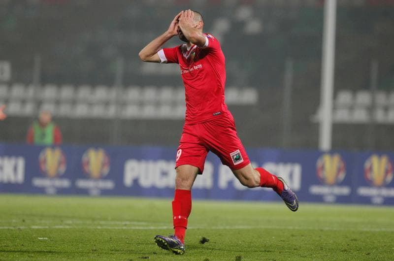 Football. Polish Cup. Zaglebie Sosnowiec - Cracovia Krakow. 27.10.2015