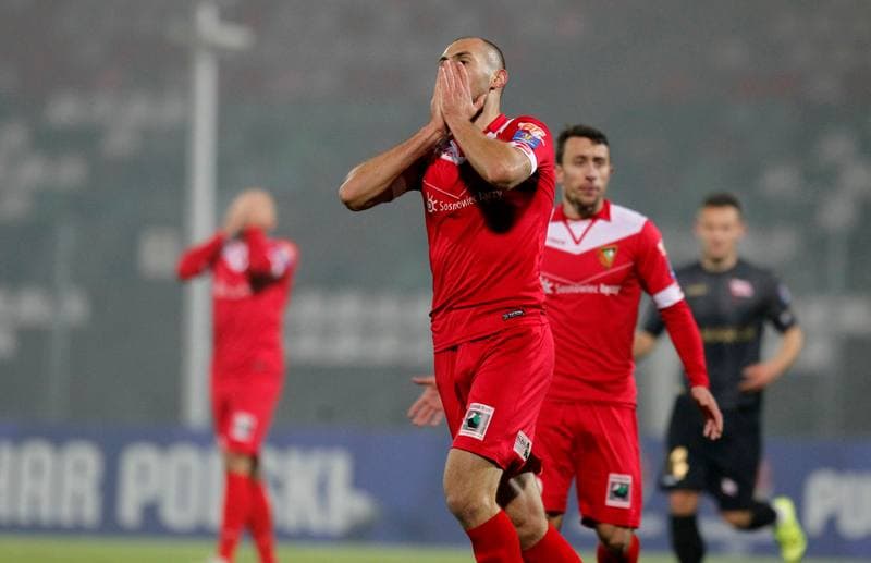 Football. Polish Cup. Zaglebie Sosnowiec - Cracovia Krakow. 27.10.2015