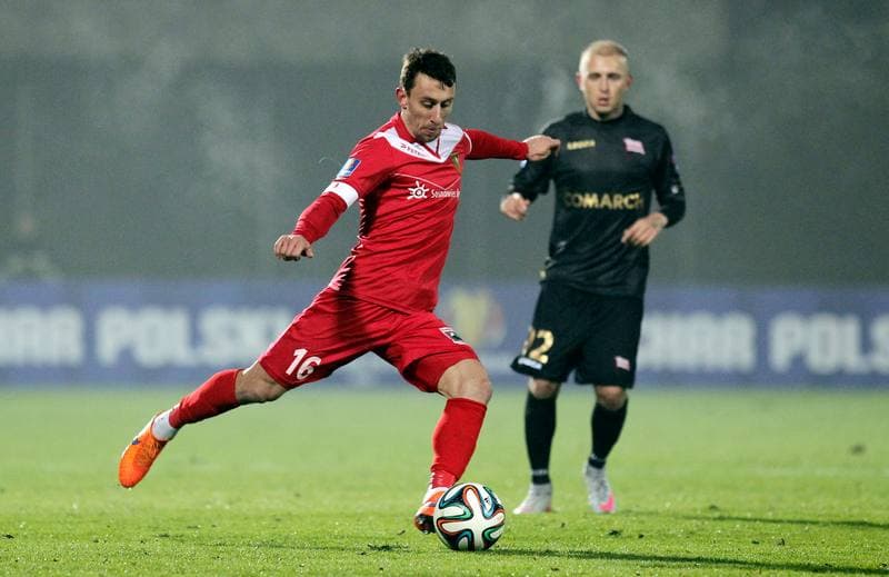 Football. Polish Cup. Zaglebie Sosnowiec - Cracovia Krakow. 27.10.2015