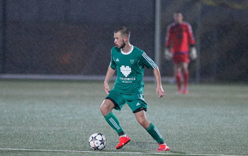 Football. IV Liga Katowice. GKS II Katowice - Slavia Ruda Slaska. 15.11.2015