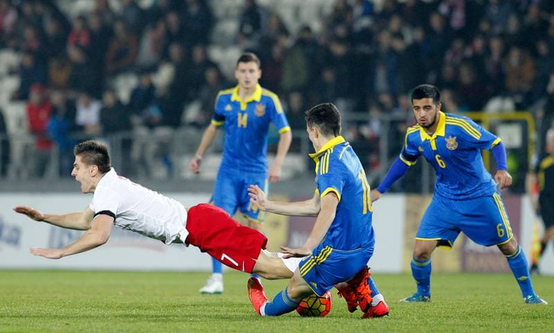 Football. International Friendly. Poland U21 - Ukraine U20. 16.11.2015