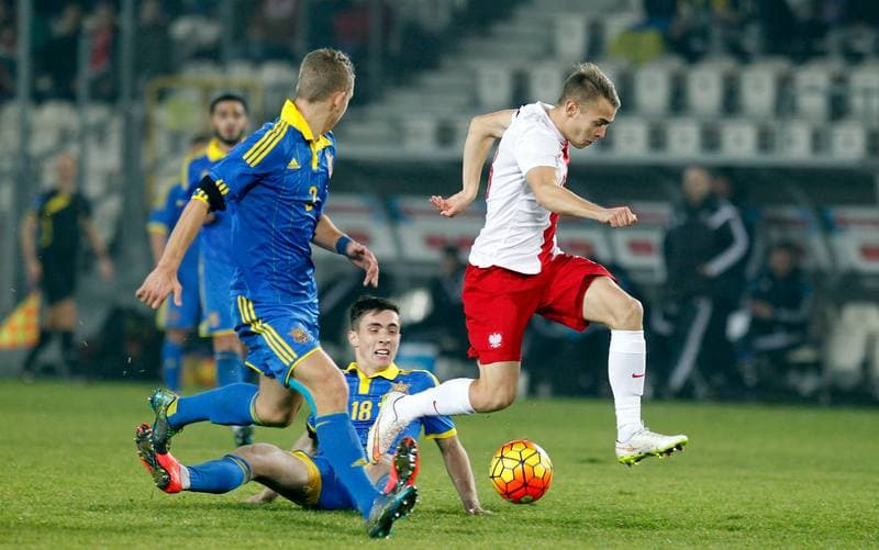 Football. International Friendly. Poland U21 - Ukraine U20. 16.11.2015