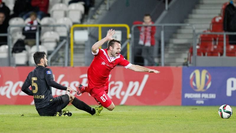 Football. Polish Cup. Cracovia Krakow - Zaglebie Sosnowiec. 19.11.2015