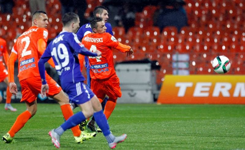 Football. PKO BP Ekstraklasa. Termalica Bruk-Bet Nieciecza - Piast Gliwice. 20.11.2015