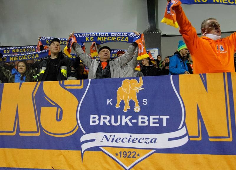 Football. PKO BP Ekstraklasa. Termalica Bruk-Bet Nieciecza - Piast Gliwice. 20.11.2015