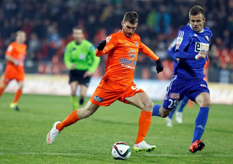 Football. PKO BP Ekstraklasa. Termalica Bruk-Bet Nieciecza - Piast Gliwice. 20.11.2015