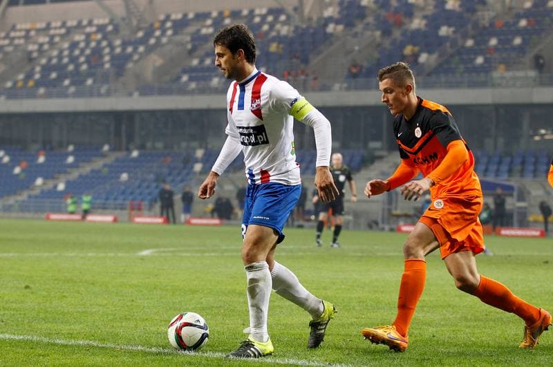 Football. PKO BP Ekstraklasa. Podbeskidzie Bielsko Biala - Zaglebie Lubin. 22.11.2015