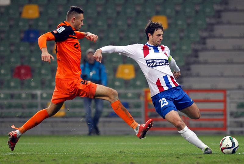 Football. PKO BP Ekstraklasa. Podbeskidzie Bielsko Biala - Zaglebie Lubin. 22.11.2015