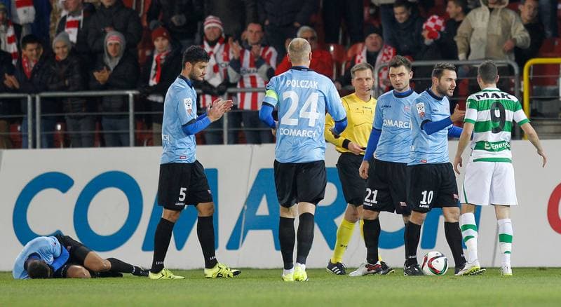 Football. PKO BP Ekstraklasa. Cracovia Krakow - Lechia Gdansk. 23.11.2015
