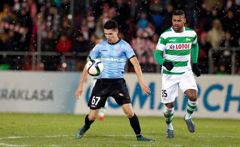 Football. PKO BP Ekstraklasa. Cracovia Krakow - Lechia Gdansk. 23.11.2015