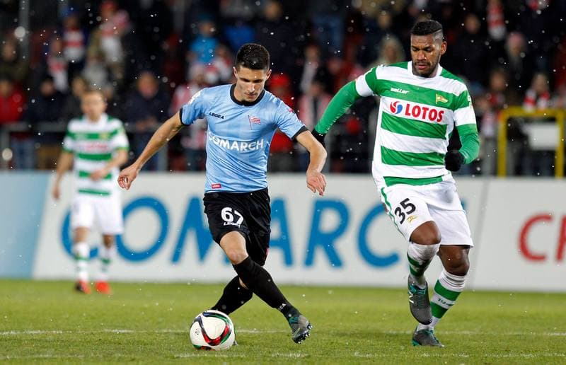 Football. PKO BP Ekstraklasa. Cracovia Krakow - Lechia Gdansk. 23.11.2015