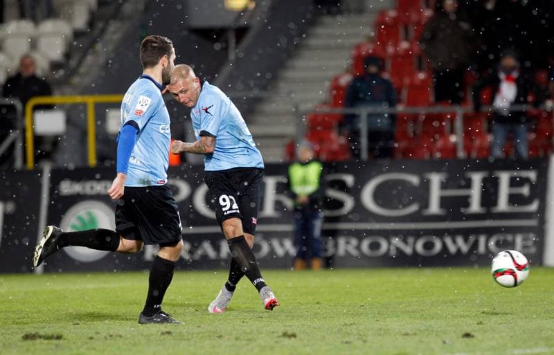 Football. PKO BP Ekstraklasa. Cracovia Krakow - Lechia Gdansk. 23.11.2015