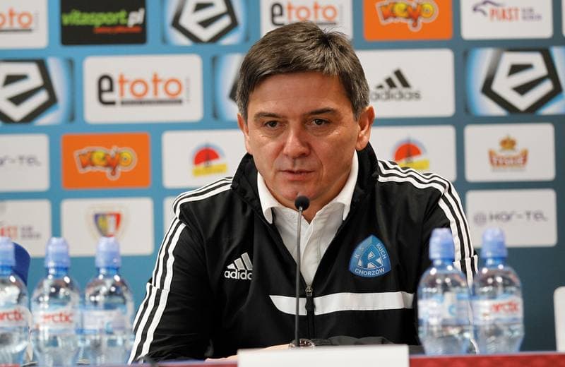 Football. Piast Gliwice. Press Conference. 25.11.2015