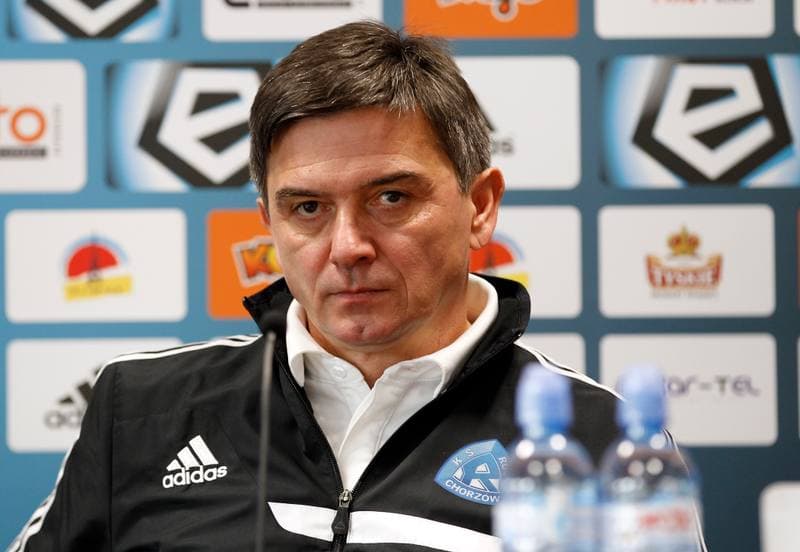 Football. Piast Gliwice. Press Conference. 25.11.2015