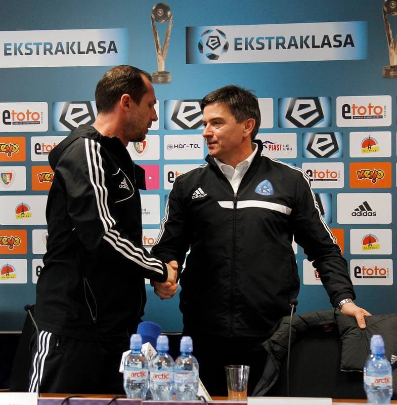 Football. Piast Gliwice. Press Conference. 25.11.2015