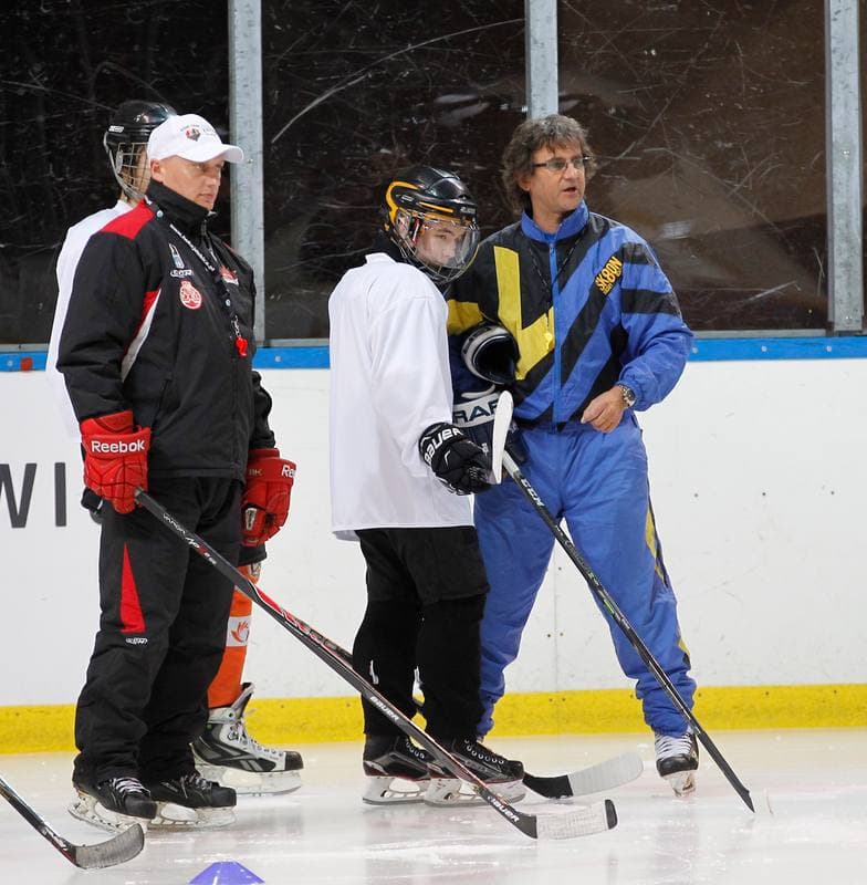 Ice Hockey. Jaroslaw Byrski Camp. Training. 27.11.2015