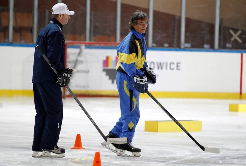 Ice Hockey. Jaroslaw Byrski Camp. Training. 27.11.2015