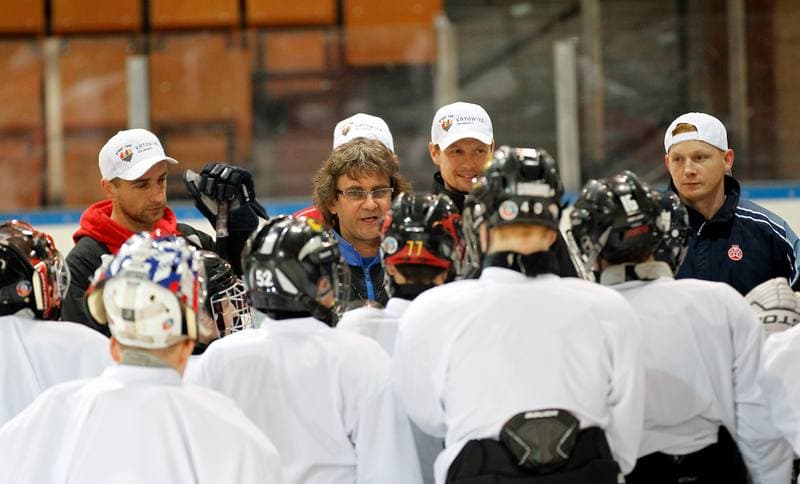 Ice Hockey. Jaroslaw Byrski Camp. Training. 27.11.2015