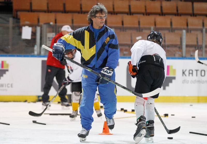 Ice Hockey. Jaroslaw Byrski Camp. Training. 27.11.2015
