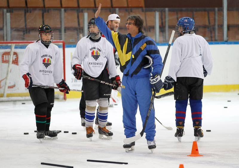 Ice Hockey. Jaroslaw Byrski Camp. Training. 27.11.2015