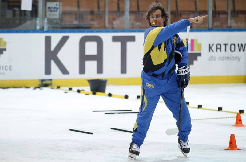 Ice Hockey. Jaroslaw Byrski Camp. Training. 27.11.2015