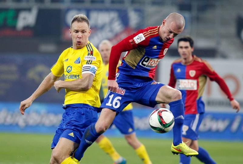 Football. PKO BP Ekstraklasa. Piast Gliwice - Ruch Chorzow. 27.11.2015