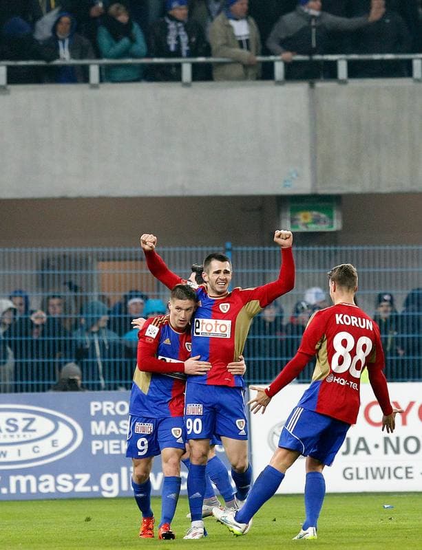 Football. PKO BP Ekstraklasa. Piast Gliwice - Ruch Chorzow. 27.11.2015
