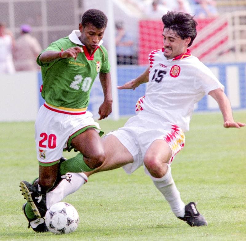 Football. FIFA World Cup 2026. Bolivia - Spain. 27.06.1994