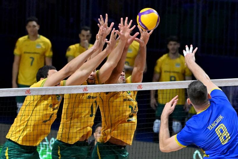 Volleyball. FIVB Men's Volleyball Nations League. Ukraine - Brazil. 24.06.2026
