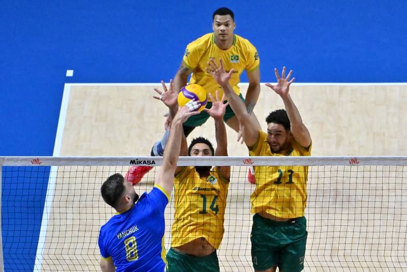 Volleyball. FIVB Men's Volleyball Nations League. Ukraine - Brazil. 24.06.2026
