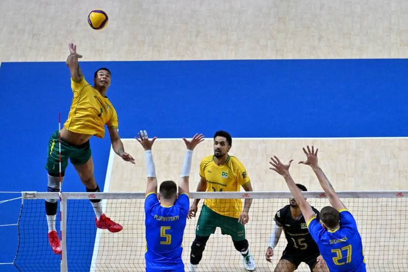 Volleyball. FIVB Men's Volleyball Nations League. Ukraine - Brazil. 24.06.2026