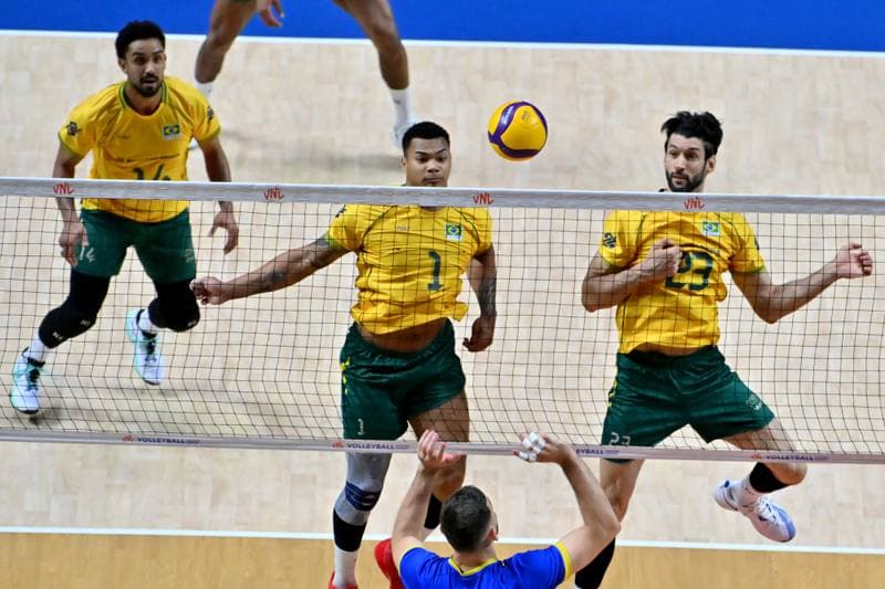 Volleyball. FIVB Men's Volleyball Nations League. Ukraine - Brazil. 24.06.2026