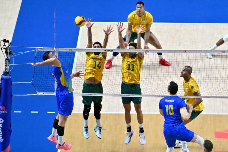 Volleyball. FIVB Men's Volleyball Nations League. Ukraine - Brazil. 24.06.2026