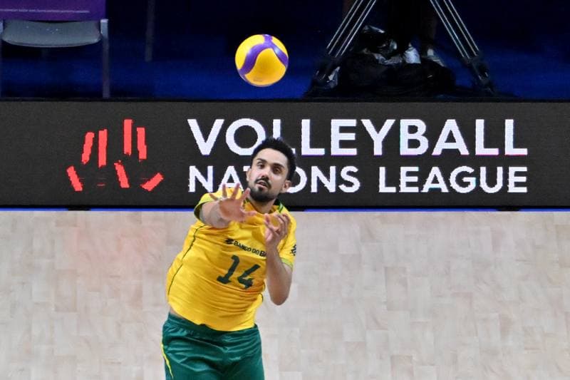 Volleyball. FIVB Men's Volleyball Nations League. Ukraine - Brazil. 24.06.2026