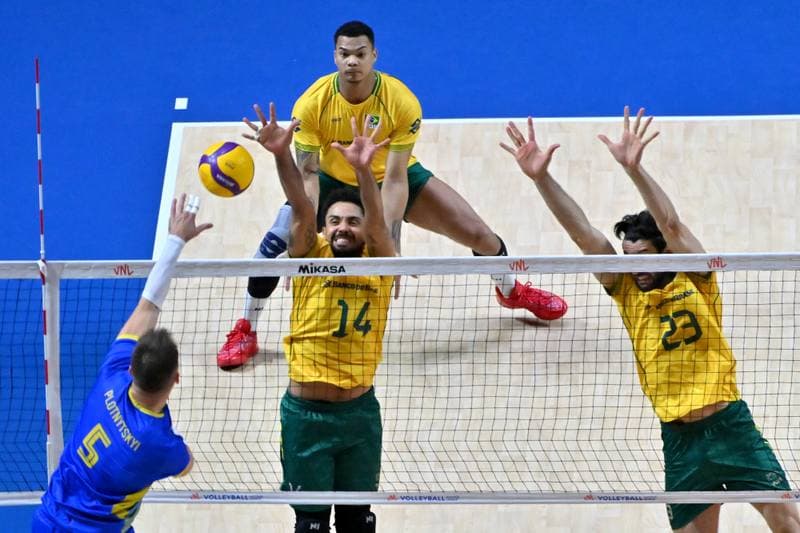 Volleyball. FIVB Men's Volleyball Nations League. Ukraine - Brazil. 24.06.2026