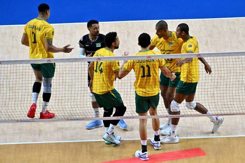 Volleyball. FIVB Men's Volleyball Nations League. Ukraine - Brazil. 24.06.2026