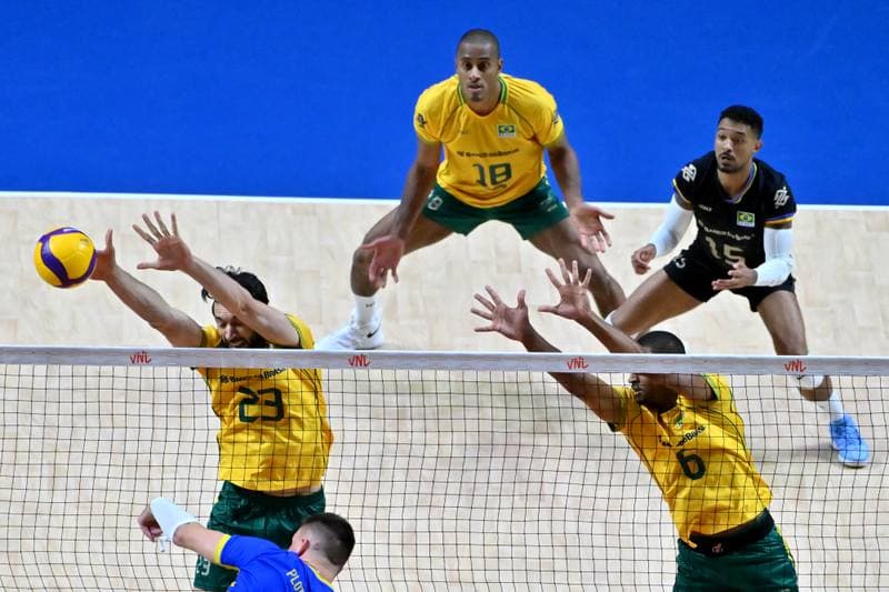 Volleyball. FIVB Men's Volleyball Nations League. Ukraine - Brazil. 24.06.2026