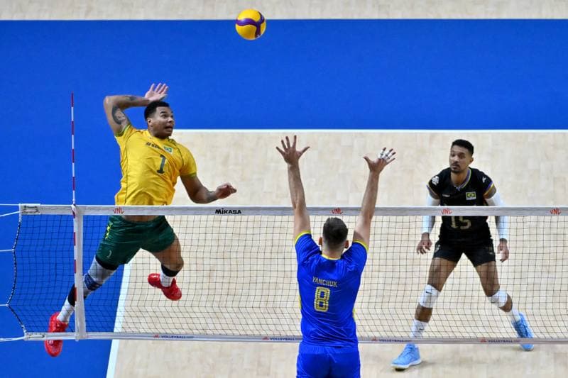 Volleyball. FIVB Men's Volleyball Nations League. Ukraine - Brazil. 24.06.2026