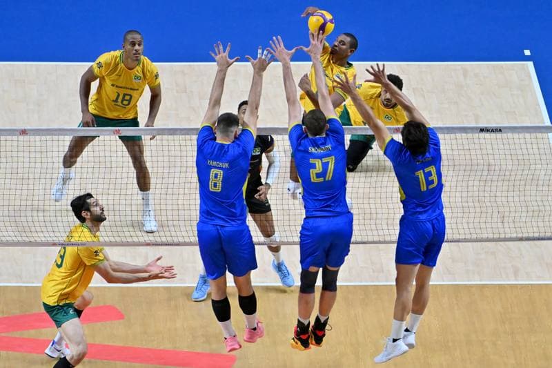 Volleyball. FIVB Men's Volleyball Nations League. Ukraine - Brazil. 24.06.2026