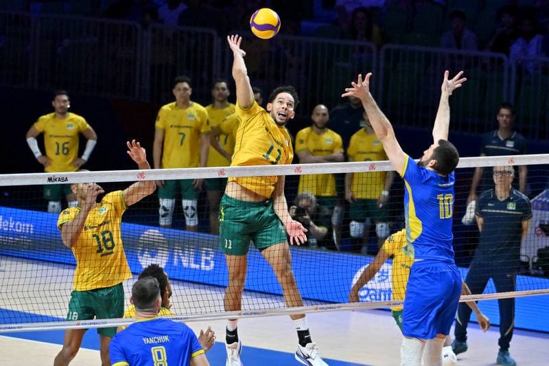 Volleyball. FIVB Men's Volleyball Nations League. Ukraine - Brazil. 24.06.2026