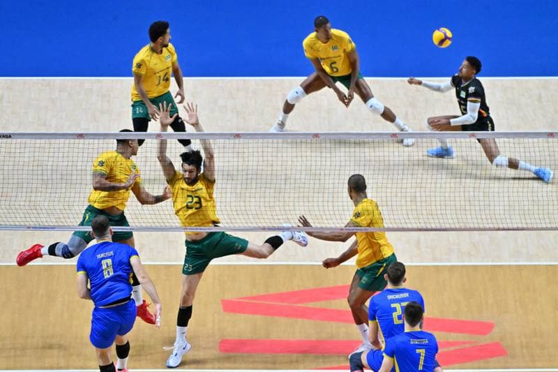 Volleyball. FIVB Men's Volleyball Nations League. Ukraine - Brazil. 24.06.2026