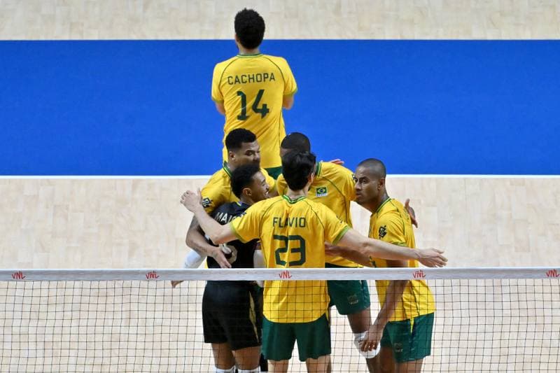 Volleyball. FIVB Men's Volleyball Nations League. Ukraine - Brazil. 24.06.2026