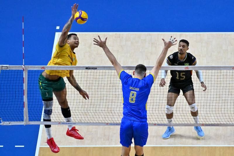 Volleyball. FIVB Men's Volleyball Nations League. Ukraine - Brazil. 24.06.2026