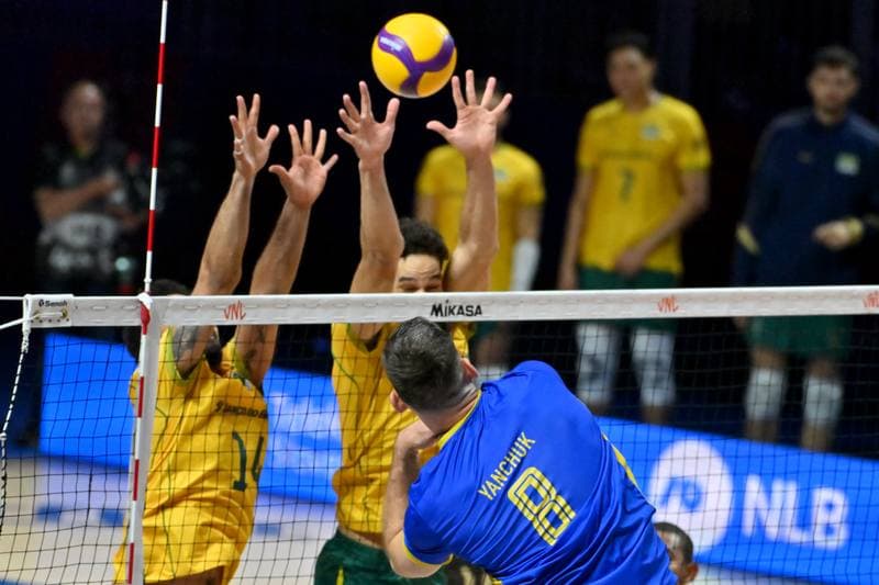 Volleyball. FIVB Men's Volleyball Nations League. Ukraine - Brazil. 24.06.2026