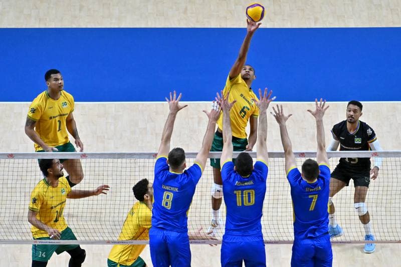 Volleyball. FIVB Men's Volleyball Nations League. Ukraine - Brazil. 24.06.2026