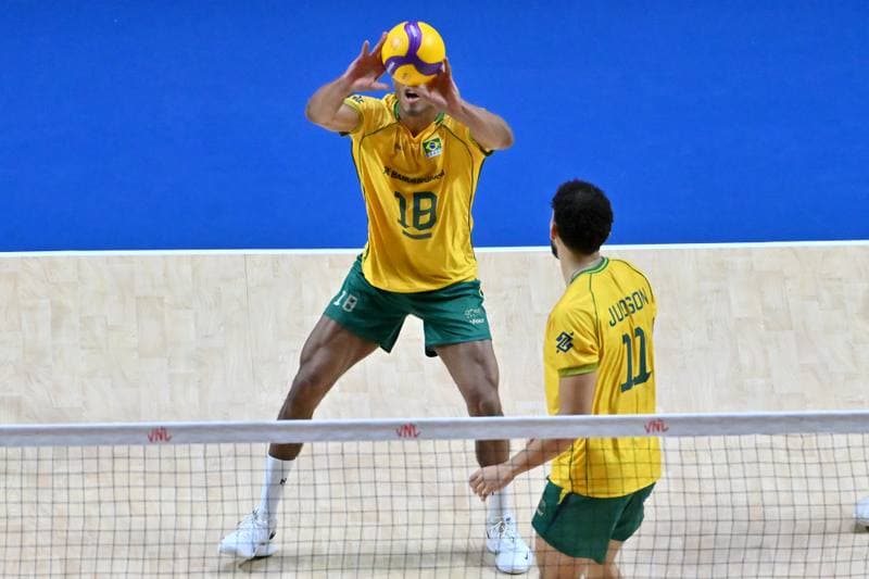 Volleyball. FIVB Men's Volleyball Nations League. Ukraine - Brazil. 24.06.2026