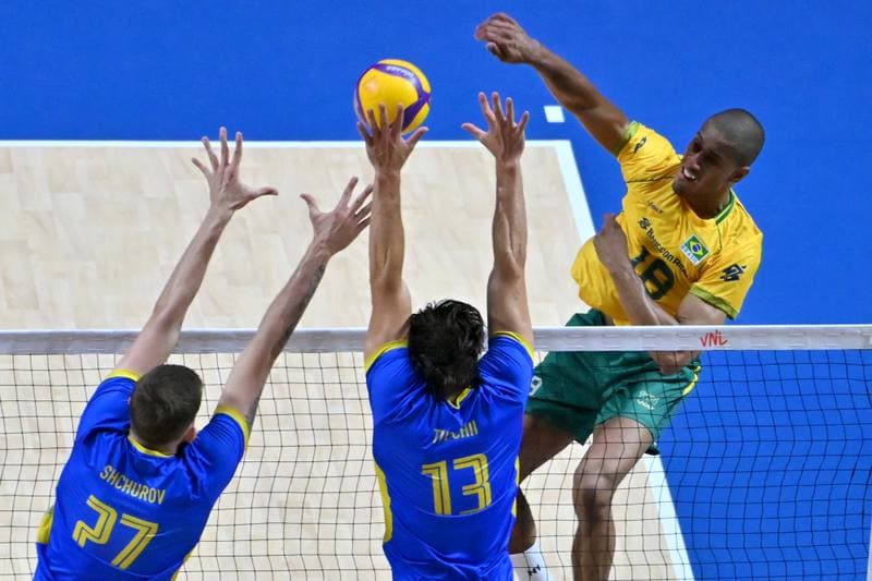 Volleyball. FIVB Men's Volleyball Nations League. Ukraine - Brazil. 24.06.2026