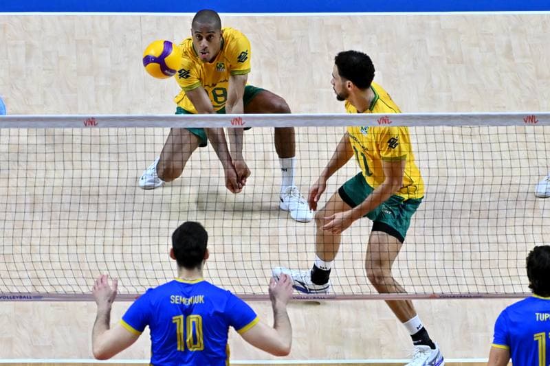 Volleyball. FIVB Men's Volleyball Nations League. Ukraine - Brazil. 24.06.2026
