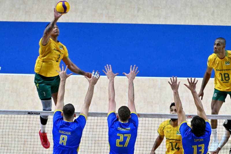 Volleyball. FIVB Men's Volleyball Nations League. Ukraine - Brazil. 24.06.2026